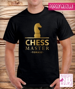 chess master-imie_koszulka_szachisty_szachy_cz_g-niespodziew